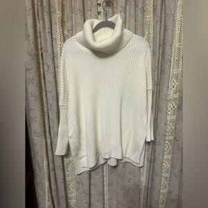 Mer Sea New Yorker Ribbed Cowl Neck Sweater One Size